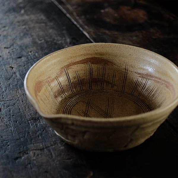 古瀬戸焼片口中鉢 黄瀬戸 平鉢（片口） – zakka store towi