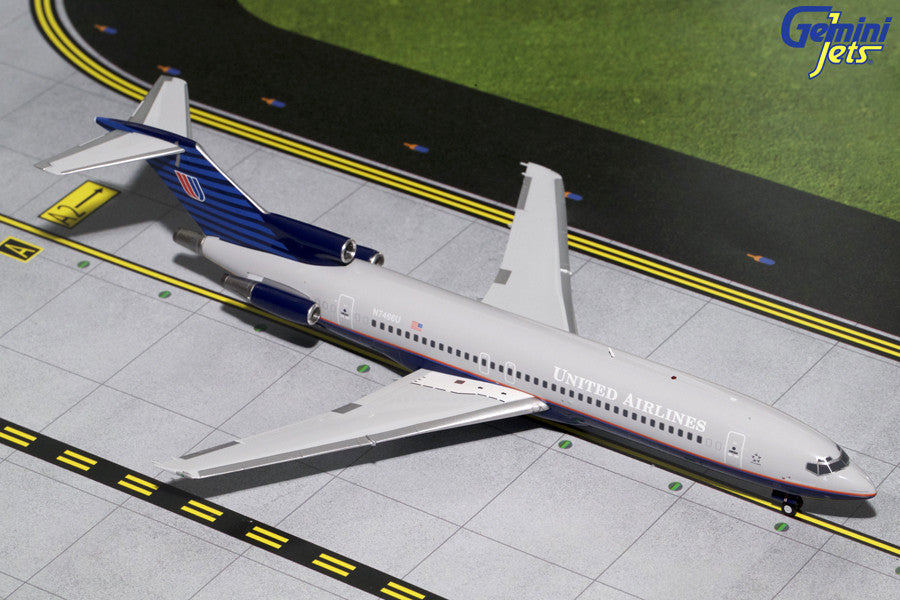 United Boeing 727-200 N7466U Battleship Gray GeminiJets G2UAL074