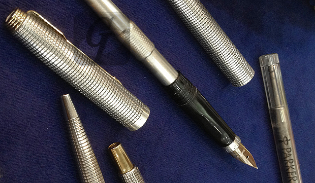 ☆ヴィンテージ☆PARKER75ボールペンスターリングシルバー芯入り