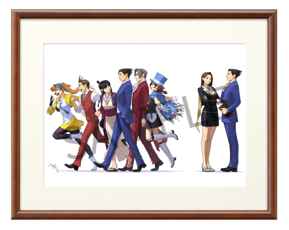 逆転裁判15周年 大逆転裁判 額装グラフィックアート 成歩堂龍ノ介