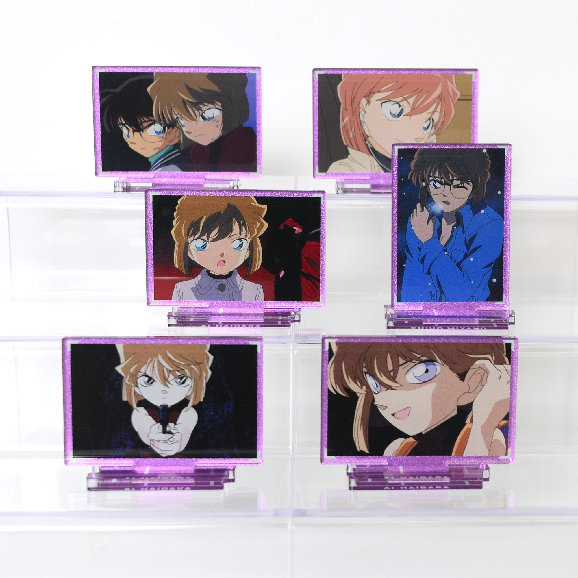 名探偵コナン 灰原哀AGF特典 映画撮影 ミニキャラ 缶バッジ2点セット