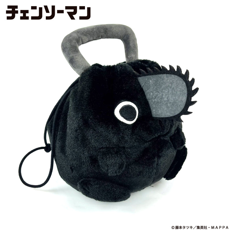 Pochimart】チェンソーマン ブラックポチタ ぬいぐるみ巾着【日本