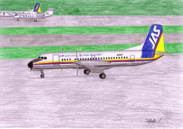 YS-11 1/100 JAL JTA 日本航空 日本エアコミューター 1/200 JAC日本エア
