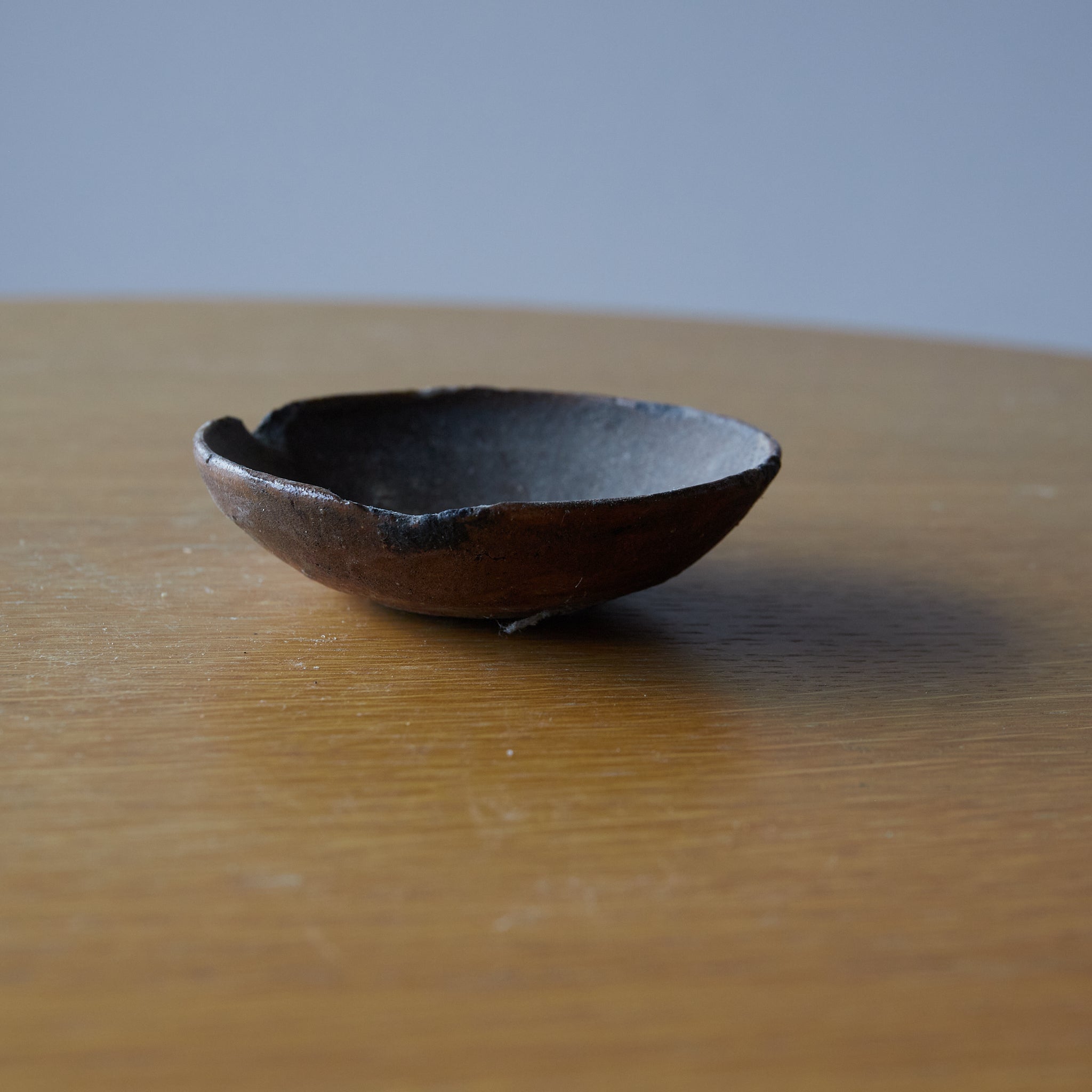 江戸時代 瀬戸鉄釉たんころ皿（1603–1867 CE） | 入蘆花（ロカニイル）