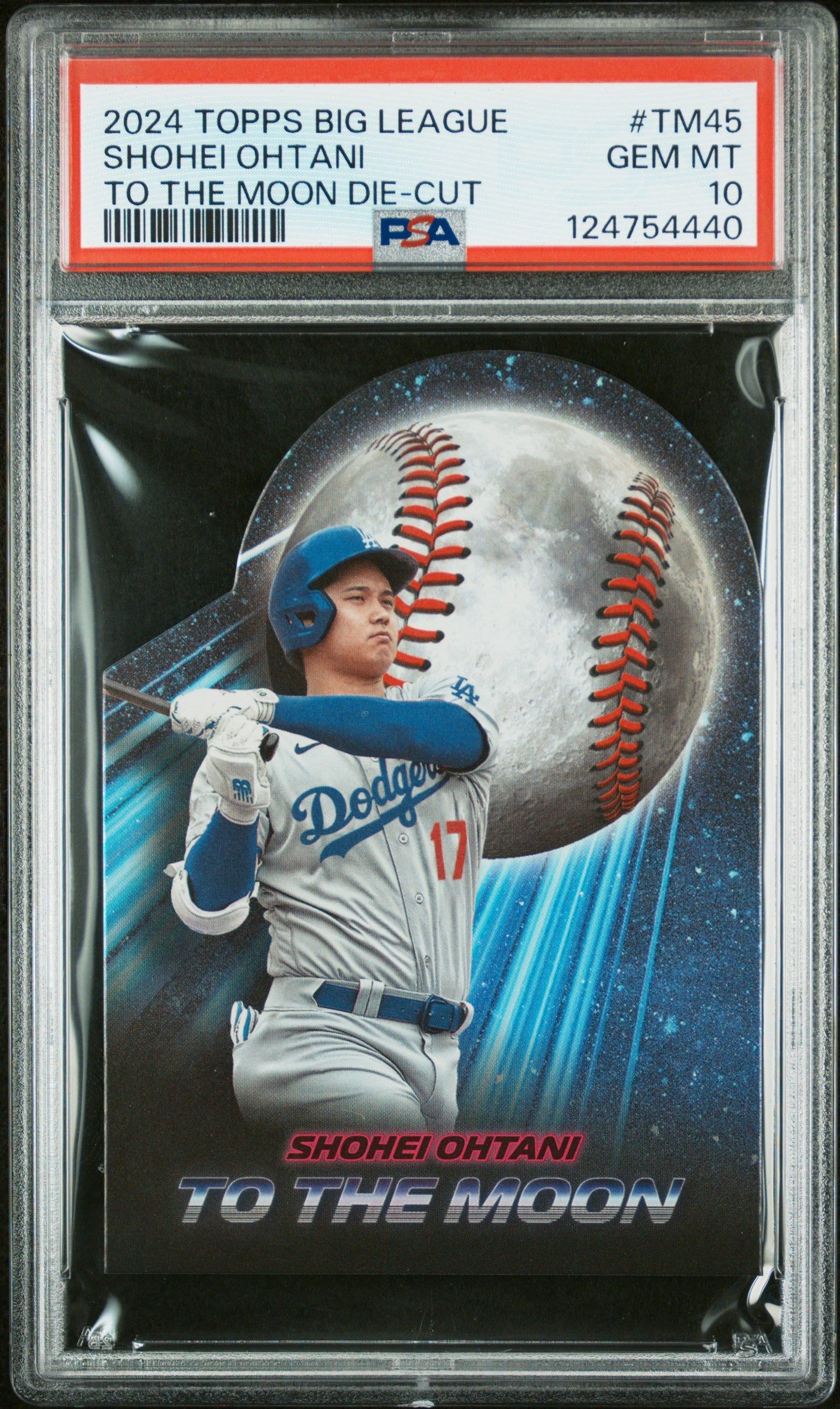 2024 Topps Big League Ohtani To The Moon Die-Cut #TM-45 PSA 10