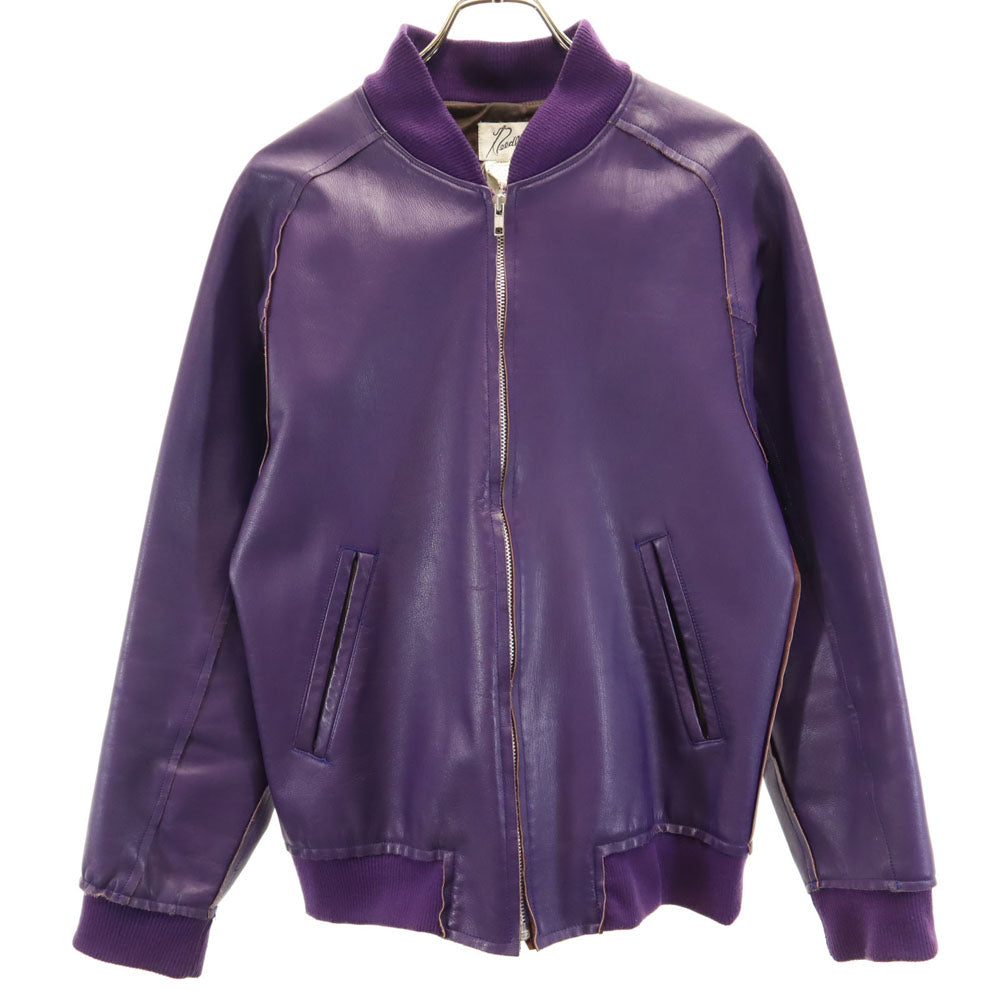 Needles ニードルズ 日本製 レザージャケット XS パープル ネペンテス
