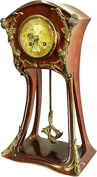 □アールヌーボー置時計☆松下さまのアンティークコレクション