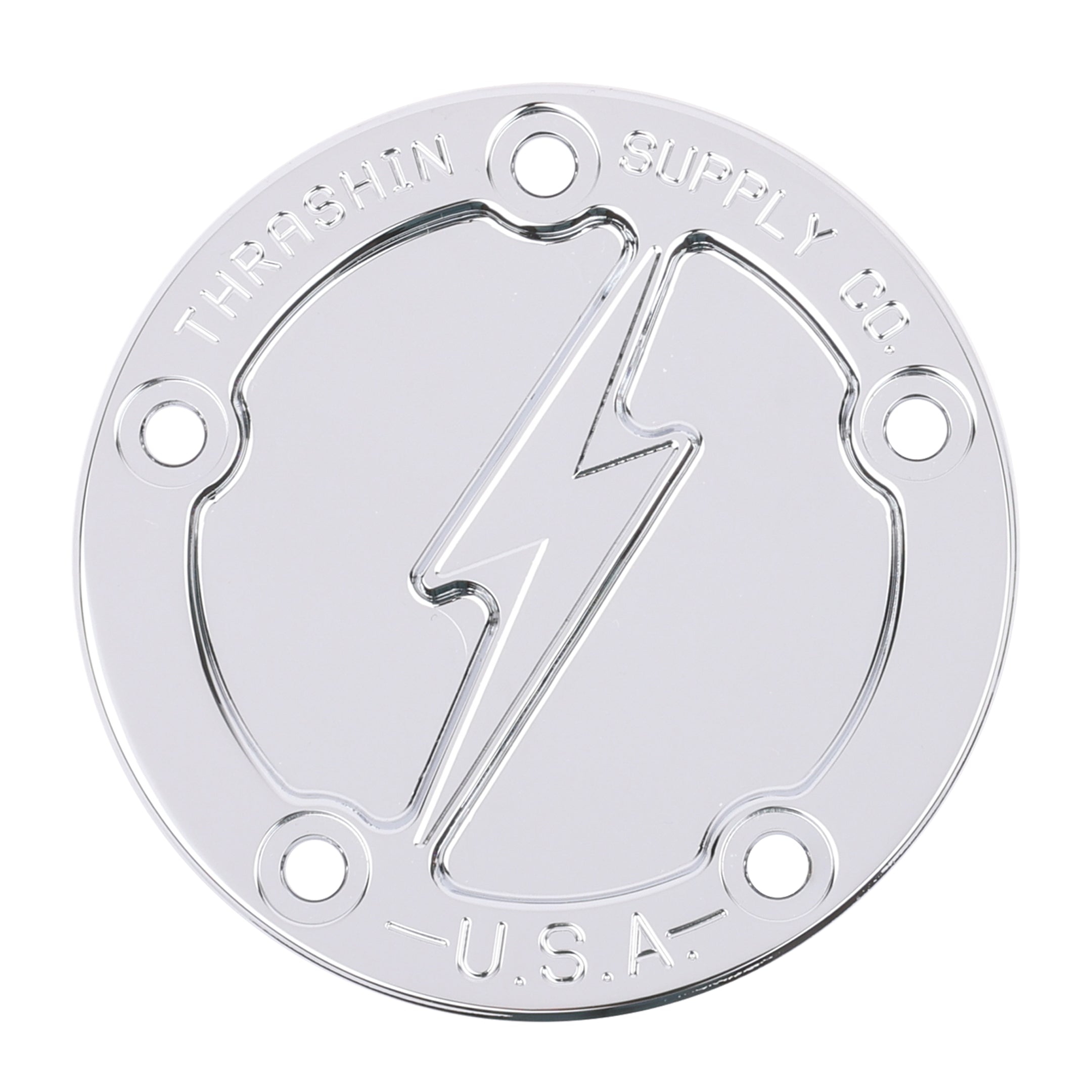 Twin Cam 5-Hole Dished Points Cover - Chrome – Thrashin Supply