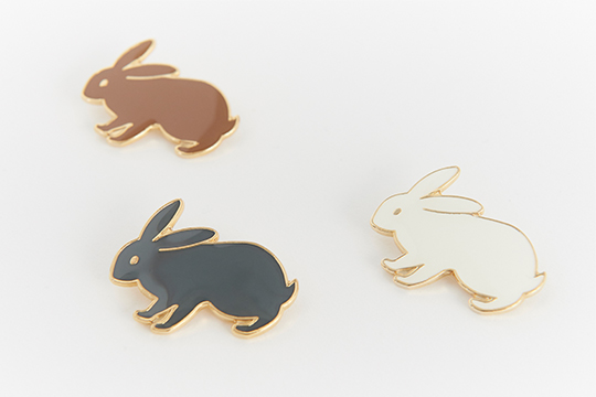 mina perhonen ミナペルホネン ブローチ（ウサギ） : ミナペルホネン