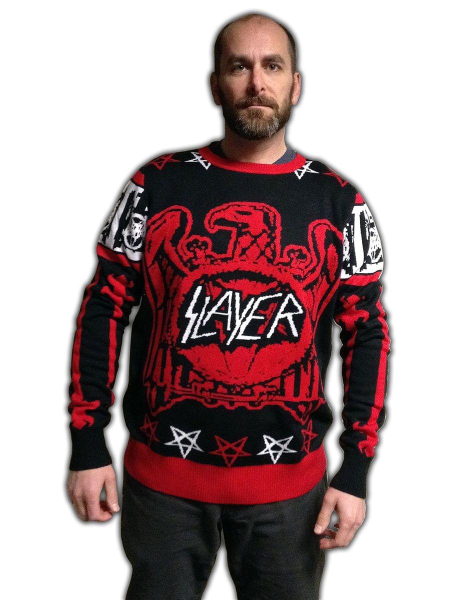 Slayer Eagle Swords Adult Christmas Sweater | Free Shipping