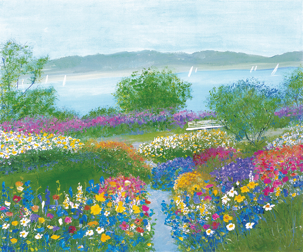 イーダ・ヴァリッキオ絵画 【K-1432】EDA VARRICCHIO 風景画イーダ