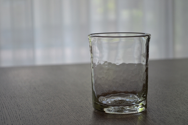 横山秀樹 グラス 吹きガラス 横山秀樹 花入れ 吹きガラス 泡 glass by