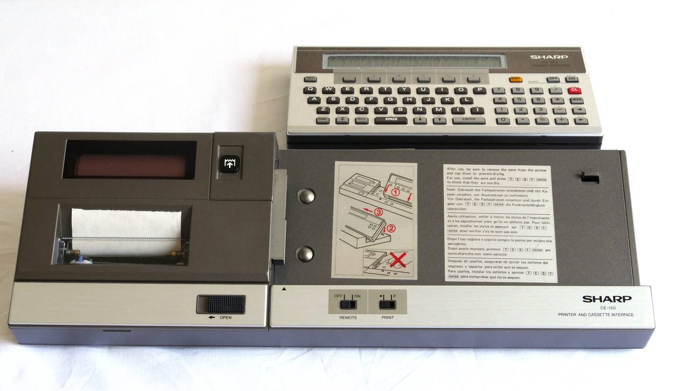 SHARP CE-150 PC-1500 ポケットコンピューター 昭和レトロ/SHARP /PC