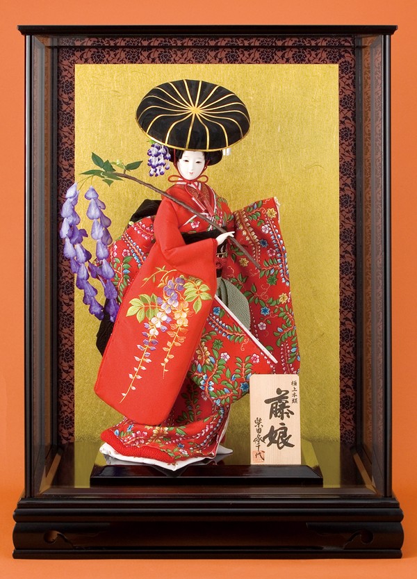 ストア 日本人形 藤娘 柴田家千代作 極上本頭 藤娘