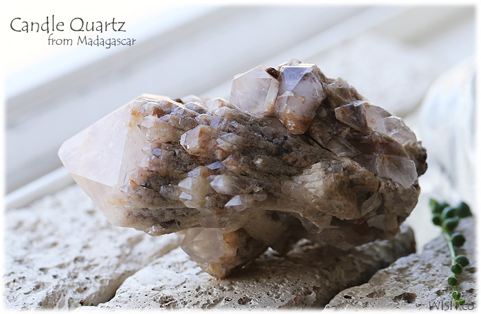 マダガスカル産キャンドルクォーツ 天然石 ヒーリングストーンの