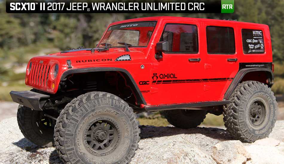 SCX10 II™ 2017 Jeep® Wrangler Unlimited CRC 1/10th 4WD – RTR