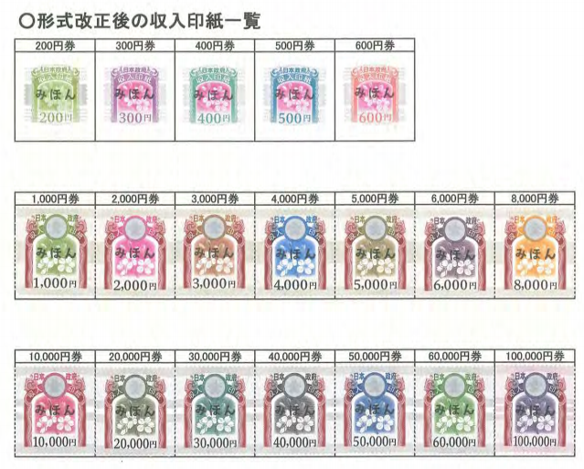 コレクション・押印済 9万円分 （10,000円×9枚） 旧収入印紙