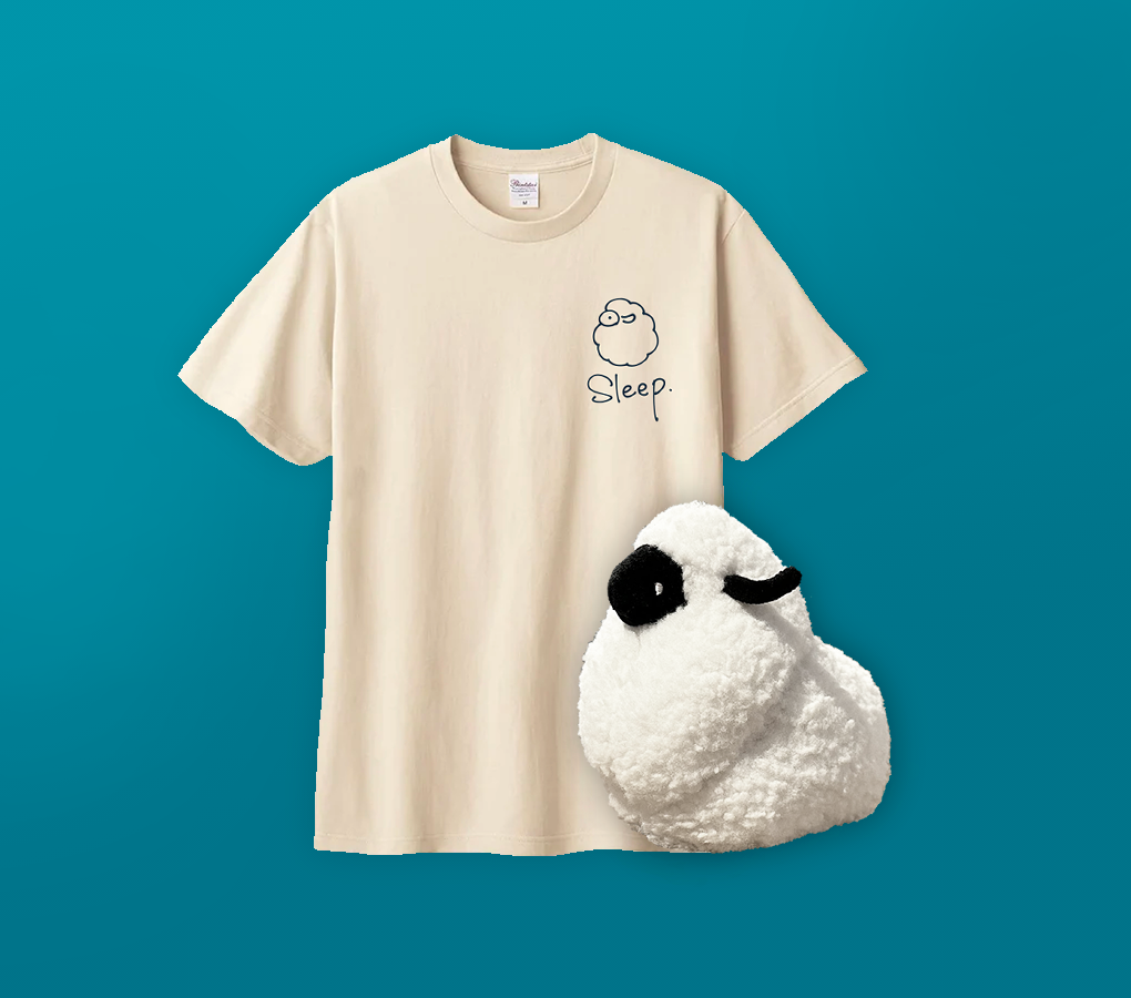 ぬいぐるみとTシャツセット（わたひつじ） – ヨルノストア