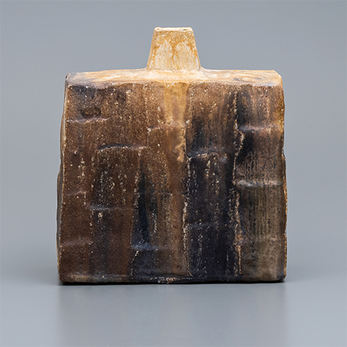 松崎健 杳変黄瀬戸湯呑 共箱 松崎健 杳変黄瀬戸湯呑 共箱