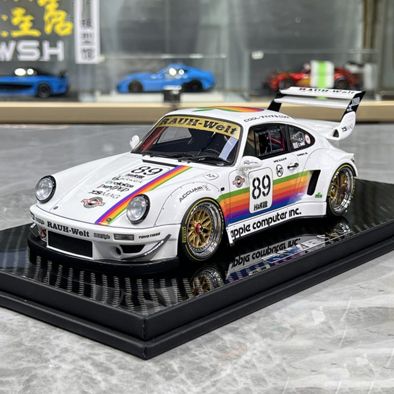 TGM 1:18 Porsche RWB 964 #89 Apple Livery Limited Resin Model – YX