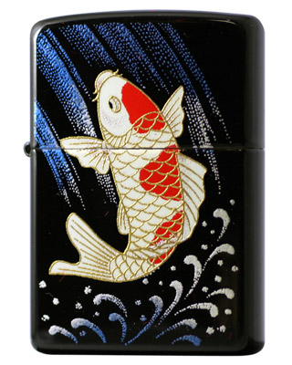 本金蒔絵 吉運「昇鯉」 : ジッポー専門店のZippo Style
