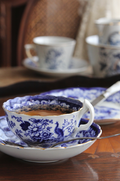 アンティーク 手描きカップ&ソーサー c/s イギリス アンティーク