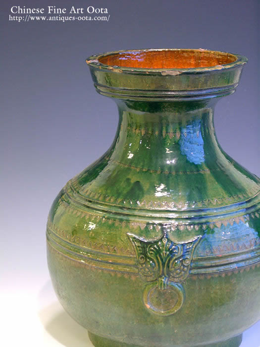 中国古玩 清朝時代 緑釉銀化 古陶 燭台 古代陶磁器 古美術 漢 李朝