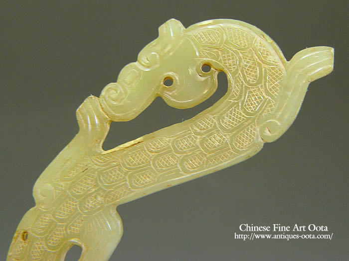 玉佩 玉製品 雕刻 根付 飾り物 中国古美術 重さ約64g 玉製品