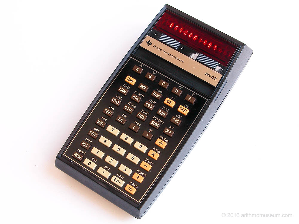 Texas Instruments SR-52 電子スライドルール計算機｜Texas