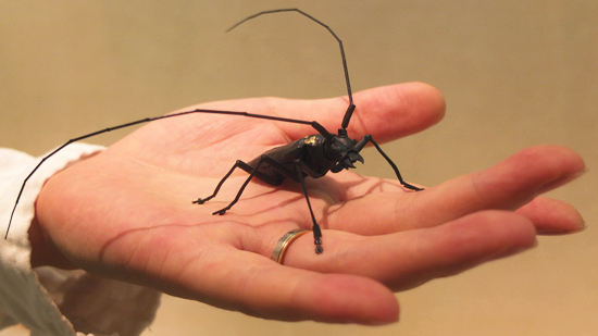 海鳴りさん専用出品 満田晴穂氏作品 自在置物 マイマイカブリ 自在置物