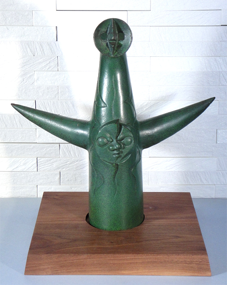 小売業者 太陽の塔ブロンズ像 1970年当時もの お*り様 太陽の塔