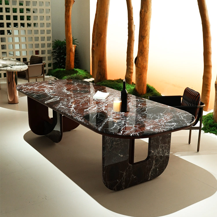 天然大理石 希少模様ダイニングテーブルホテルライク海外輸入家具jrjj-6751
