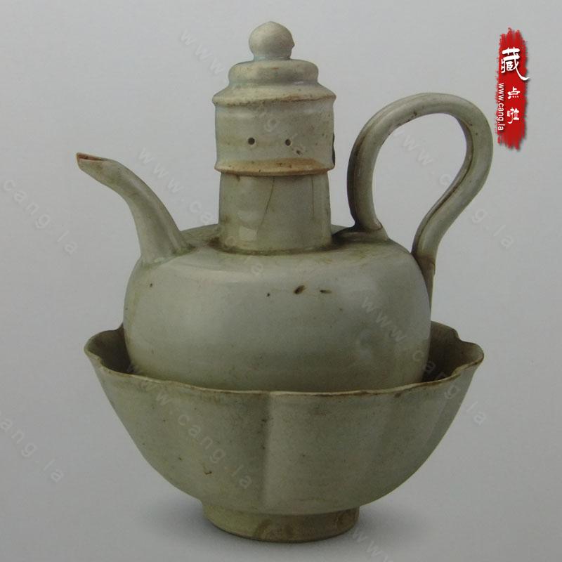 北宋青白瓷器温酒壶繁昌窑-酒壶-北宋青白瓷- 藏点啦古玩网