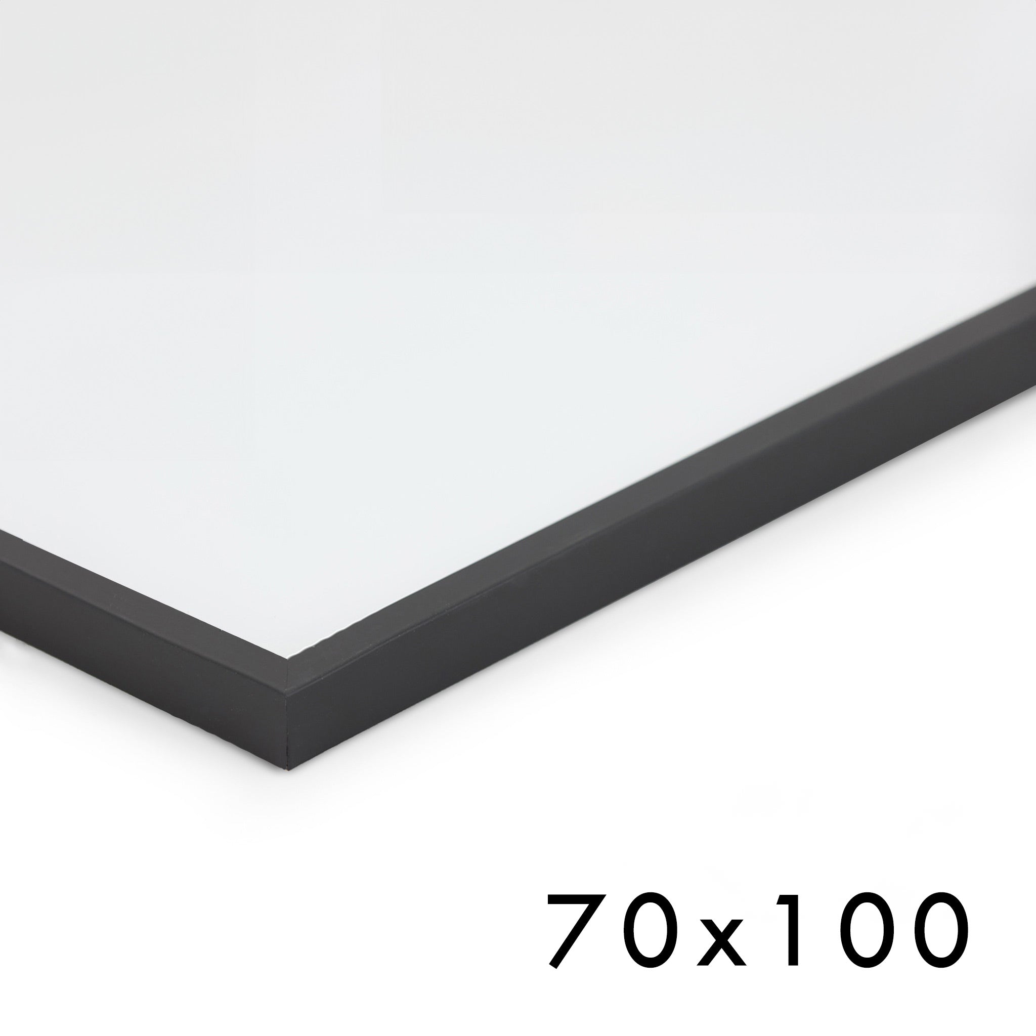 木製ポスターフレーム 70×100cm ブラック 枠の幅が細いタイプ – CHLOROS