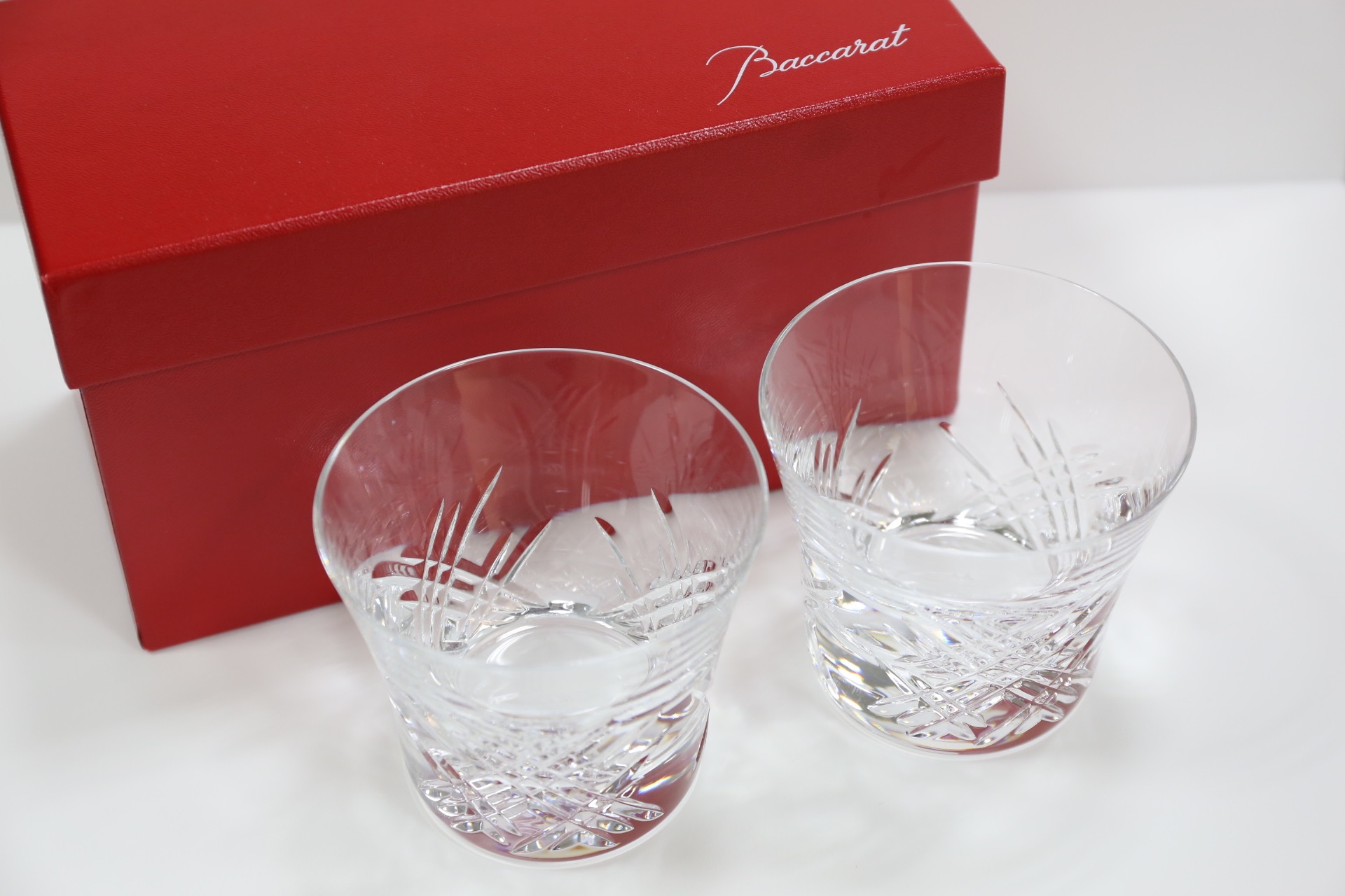 Baccarat カットクリスタルグラス ペアグラス Baccarat クリスタル