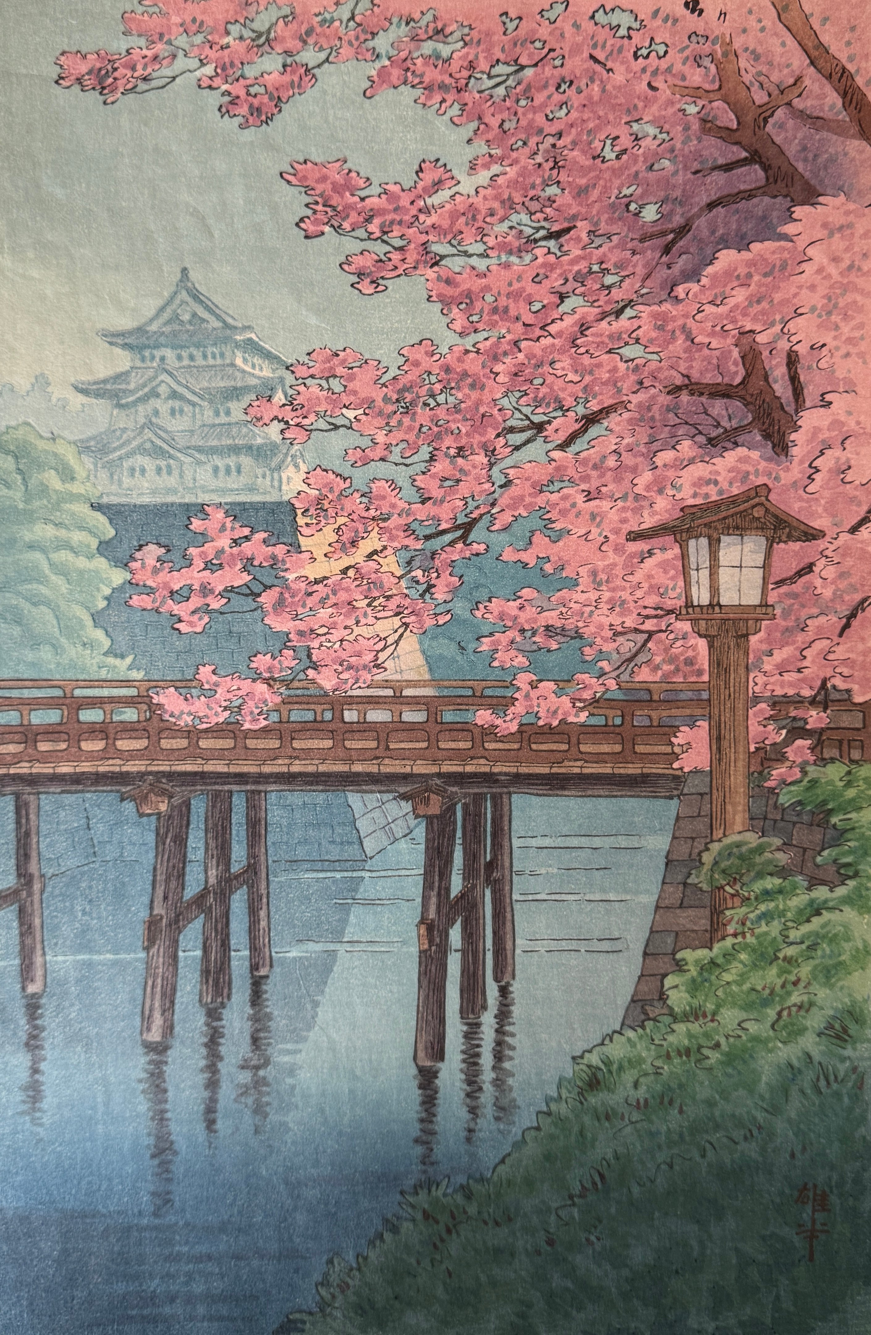 ☆伊藤正一☆「春の斜里岳」アクリル画 F4号 未使用！ ☆伊藤正