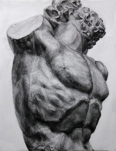 日常ブログ: デッサン ラオコーン！