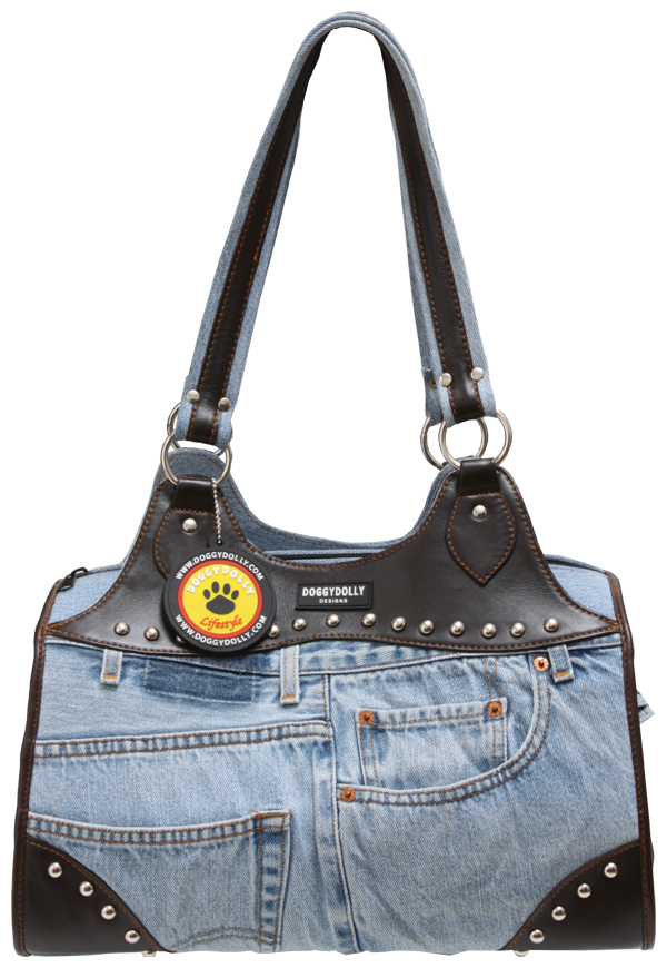 おしゃれな犬のキャリーバッグで一緒にお出かけ《ジーンズキャリー