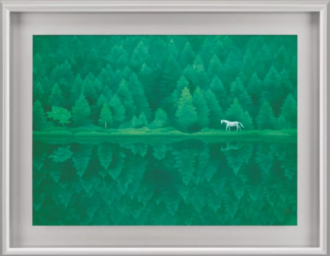 作品名 「夢想」 岩絵の具】東山魁夷の流派