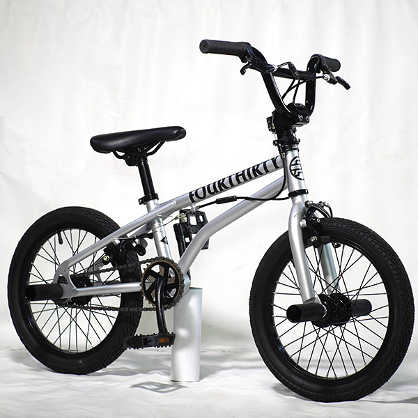 ARES STN BMX 自転車 シルバー・ブラック 16インチ 16インチ フリー