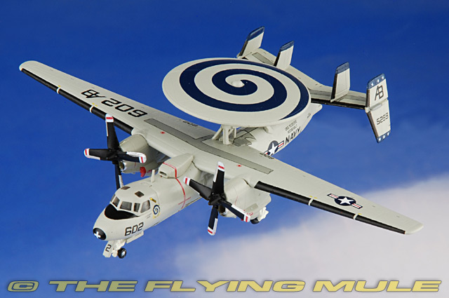 US NAVY E2C HAWKEYE. 完成品 E-2C Hawkeye 1:200 Diecast Model