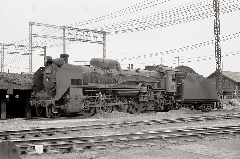 日本国有鉄道広島工場 工事現場スナップ写真 D51 日本国有鉄道／D51