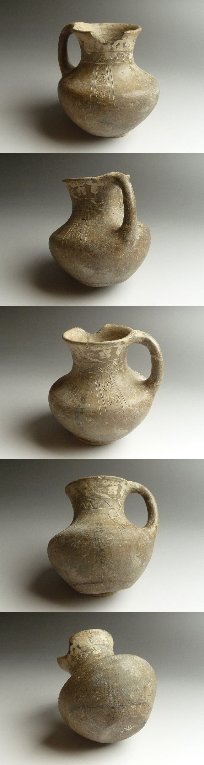 ペルシャ陶器 藍彩壷 ペルシャ 土器 彩文土器 古代土器 須恵器 古