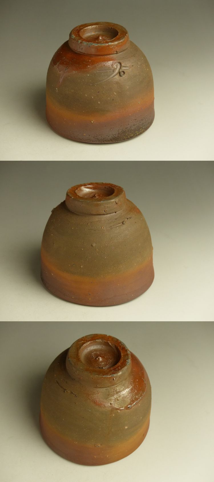 備前焼 藤原建作 備前抹茶碗 叔父 人間国宝 藤原啓 古美術 猫 - 人間