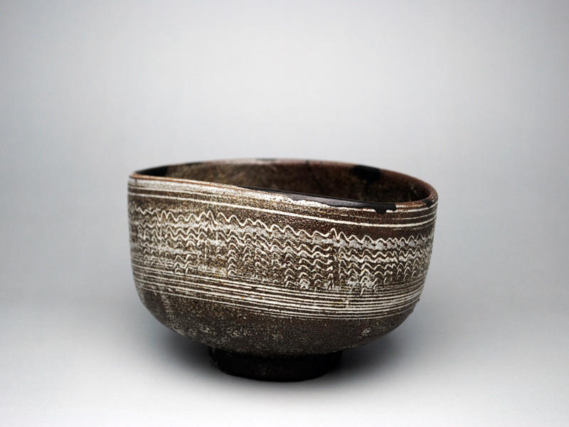 ⭐時代物 茶道具 抹茶碗 唐津焼？朝鮮李朝 彫り三島 三島唐津 古美術品