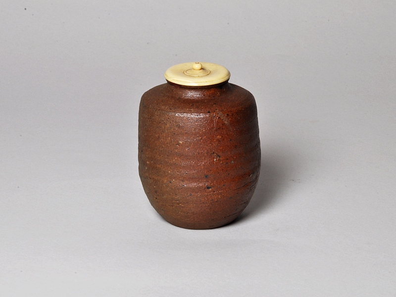 備前茶入 骨董品 茶道具 備前焼茶入 備前焼 肩衝茶入 美品 茶入 工芸品