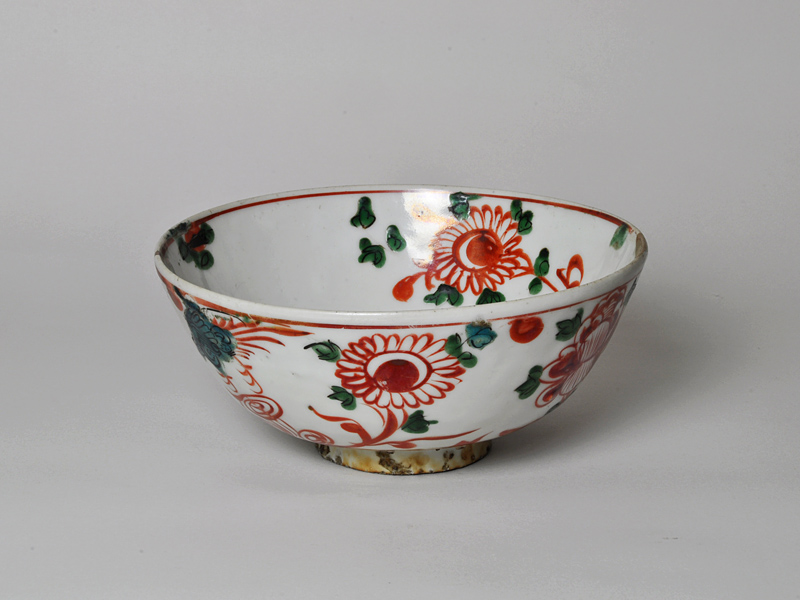 81Z366陶芸 鉢 色絵鉢 中国美術 古美術 骨董 茶道具陶芸 茶碗□呉須赤絵