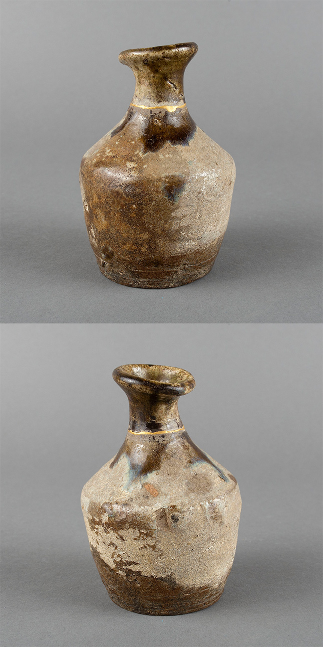 桃山〜江戸初期 古唐津 青唐津徳利 無傷 箱付 時代物 古美術 WWTT233