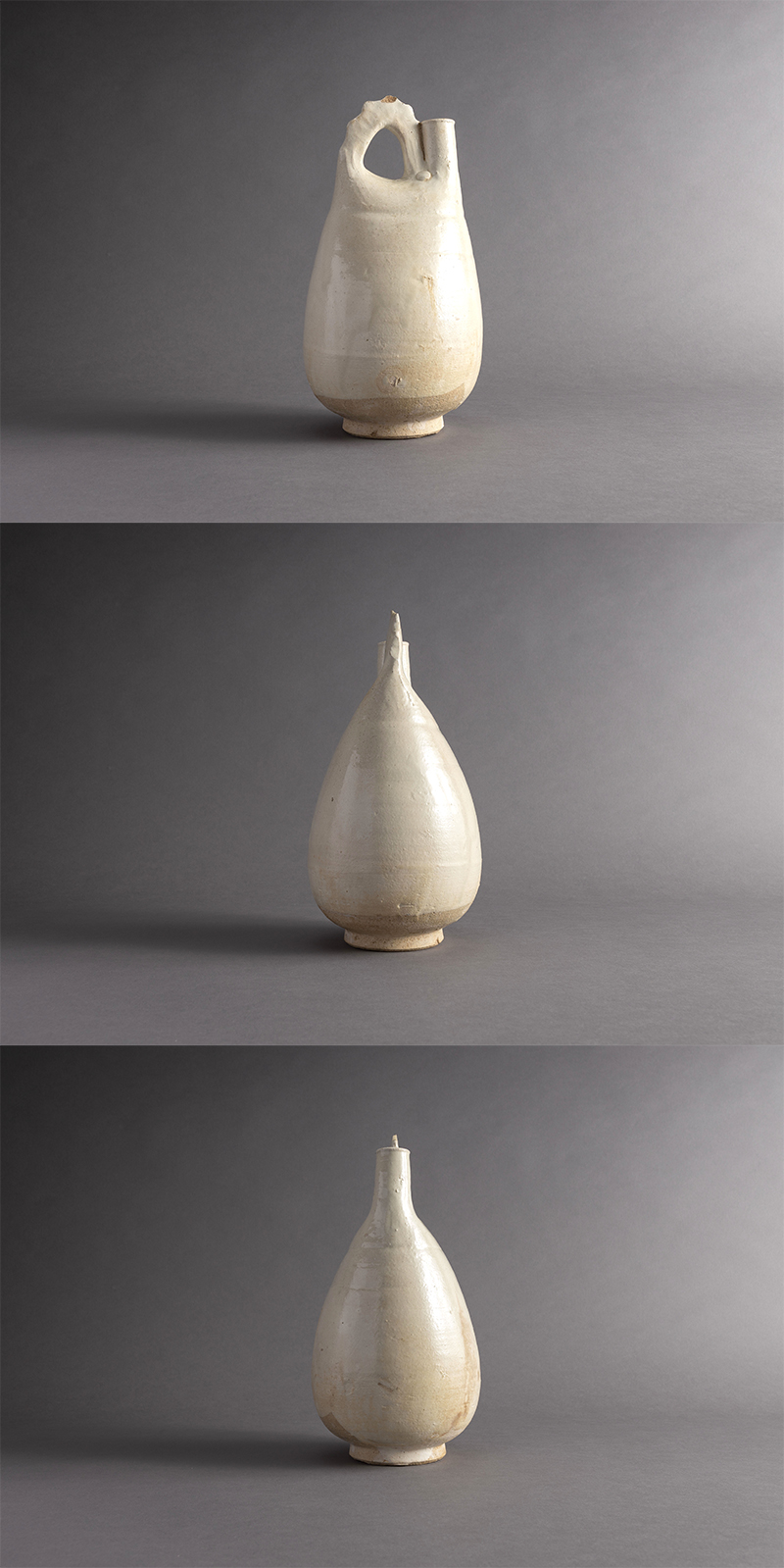 古美術 吉戸 - 遼時代白釉鶏冠壺 | 古美術品専門サイト fufufufu.com