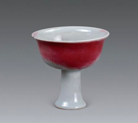 中国 釉里紅 四足水注 扁壷 M 7325C 中国 釉里紅 四